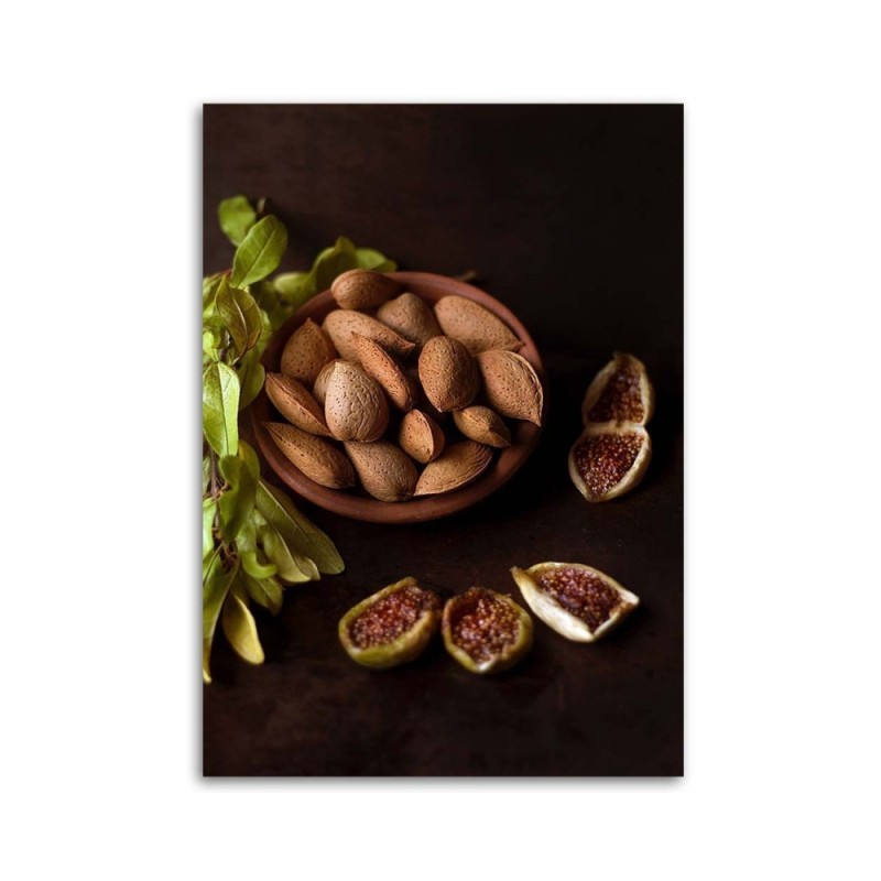 Bild auf Leinwand - Geschälte Mandeln | Feeby