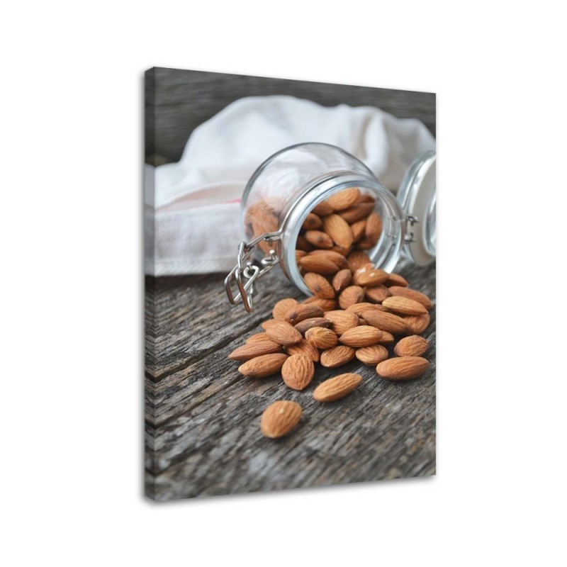 Leinwandbild modern - Gebrannte Mandeln | Feeby