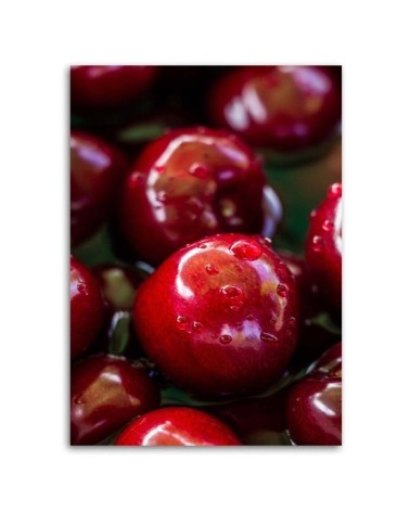 Bild auf Leinwand - Saftige Kirschen | Feeby
