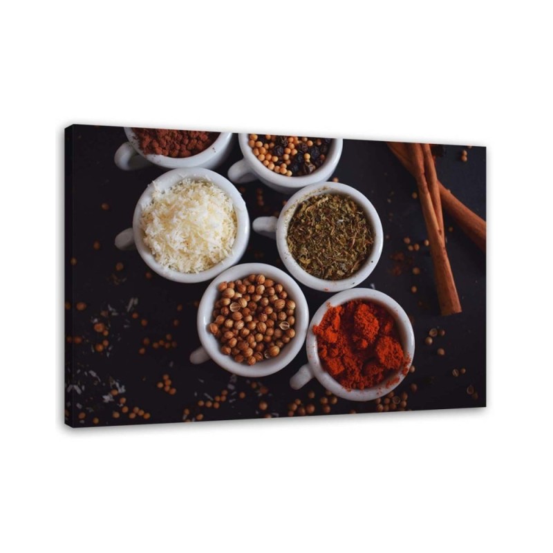 Leinwandbild modern - Set Gewürze | Feeby