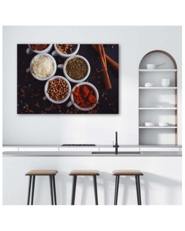 Leinwandbild modern - Set Gewürze | Feeby