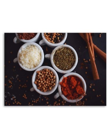 Leinwandbild modern - Set Gewürze | Feeby