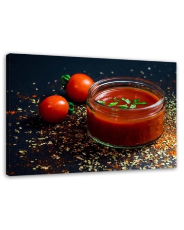 Wall art painting for the kitchen - Tomato cream | FEEBY