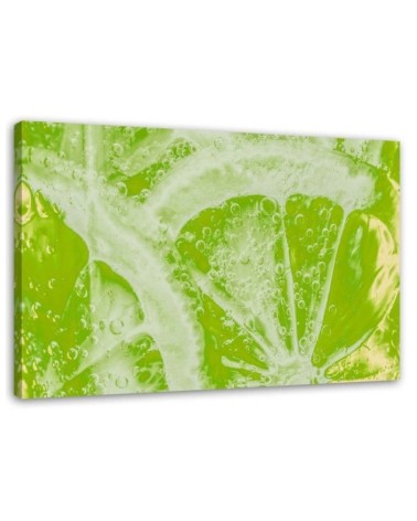 Modern Canvas paintings for the kitchen - Juicy lime | FEEBY