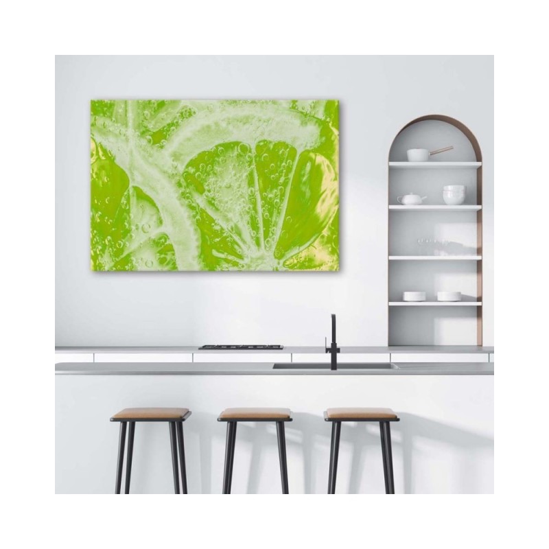Bild auf Leinwand - Saftige Limette | Feeby