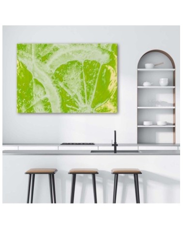 Bild auf Leinwand - Saftige Limette | Feeby