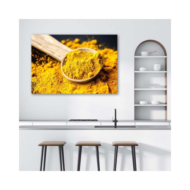 Wandbild für Wohnzimmer - Kurkuma | Feeby