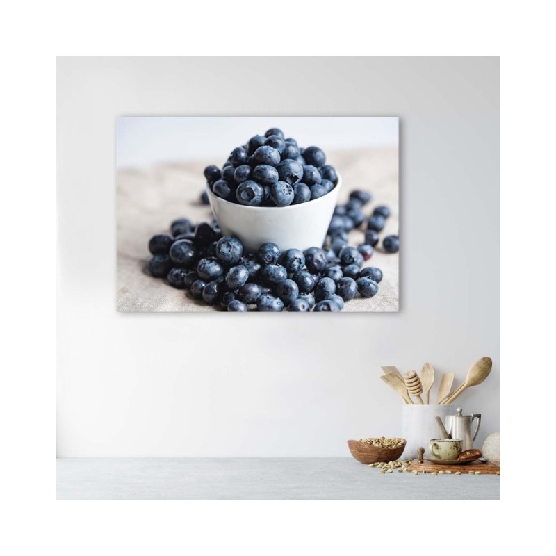 Leinwandbild - Beeren in einer Schale | Feeby