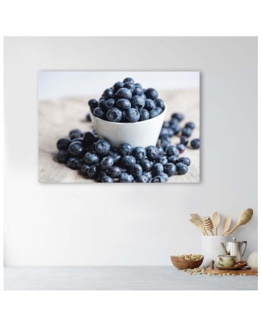 Leinwandbild - Beeren in einer Schale | Feeby