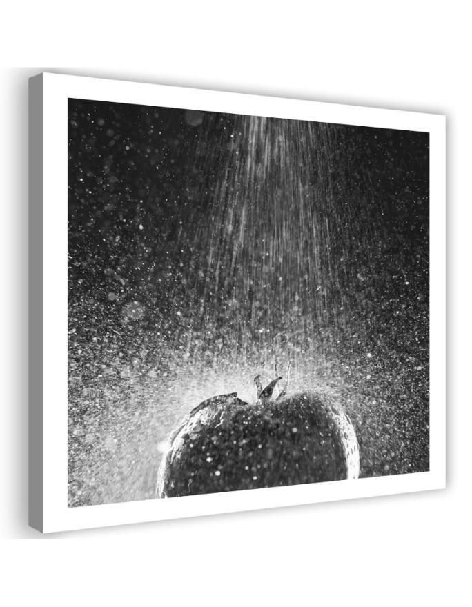 Leinwandbild - Tomate in einem Rinnsal von Wasser | Feeby