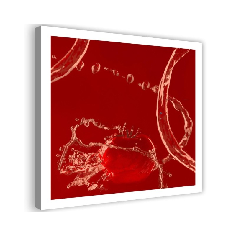 Leinwandbild - Tomate im Wasser | Feeby