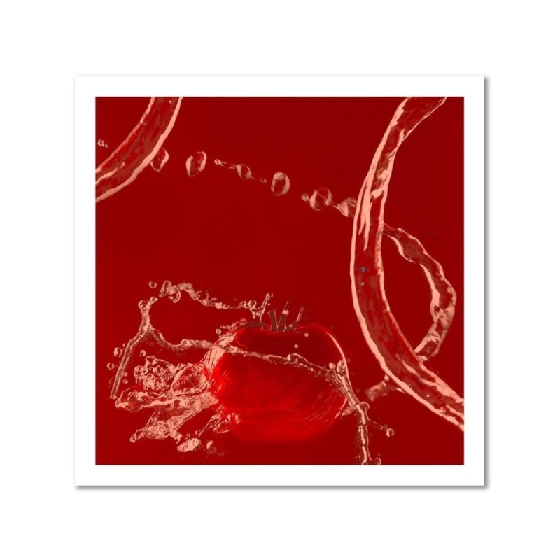 Leinwandbild - Tomate im Wasser | Feeby