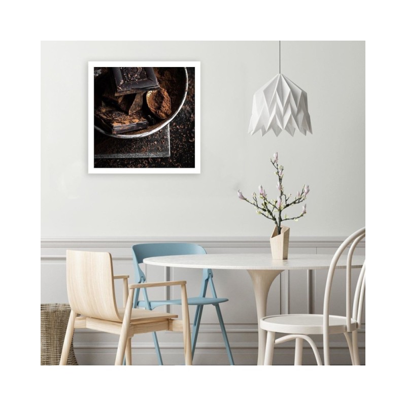 Bild auf Leinwand - Dunkle Schokolade und Kakao | Feeby