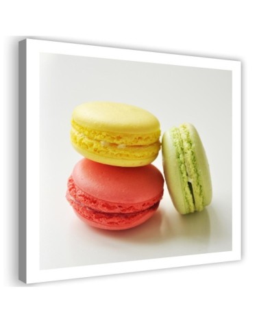 Wall art painting for the kitchen - Tasty macarons | FEEBY