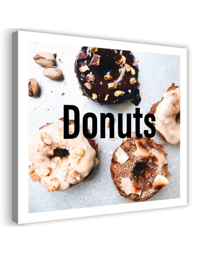 Dekoratives Leinwandbild - Appetitliche Donuts | Feeby