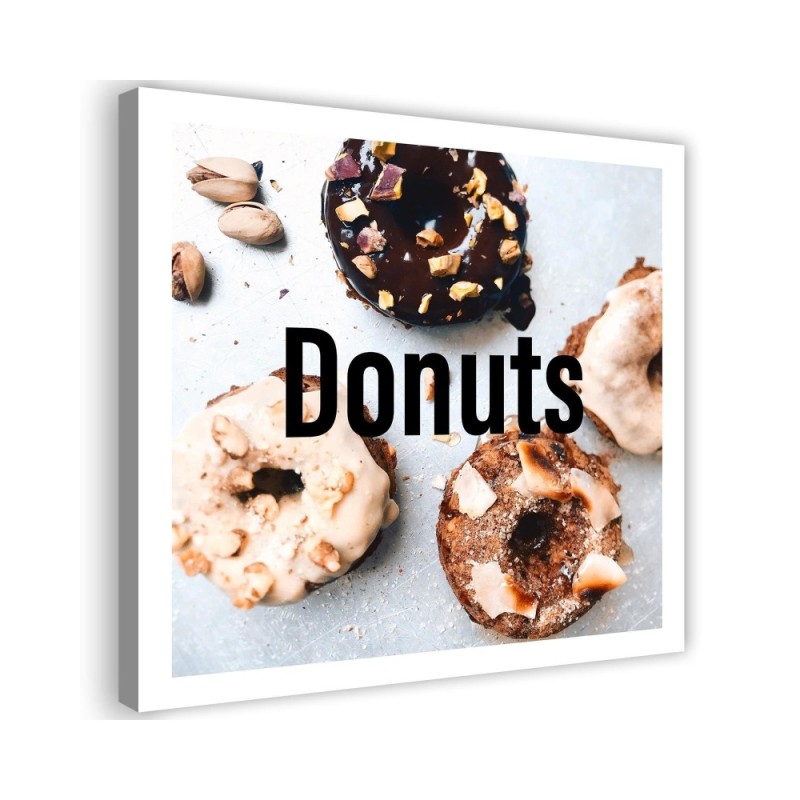 Dekoratives Leinwandbild - Appetitliche Donuts | Feeby