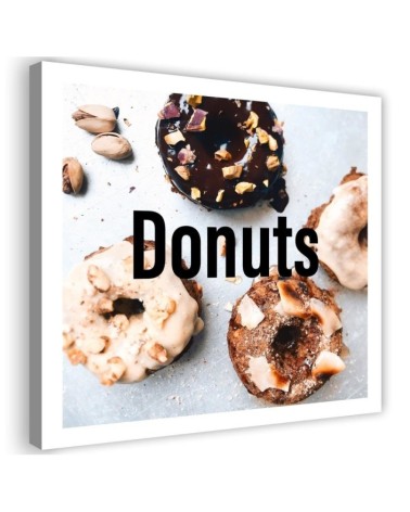 Canvas wall art picture for the kitchen - Appetising Donats | FEEBY
