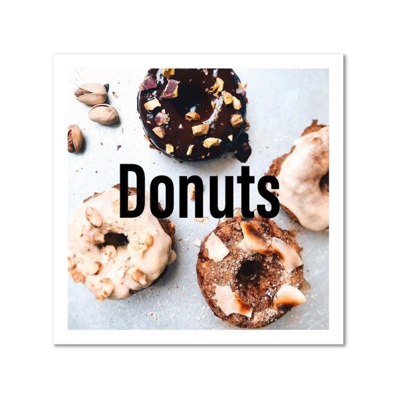 Dekoratives Leinwandbild - Appetitliche Donuts | Feeby