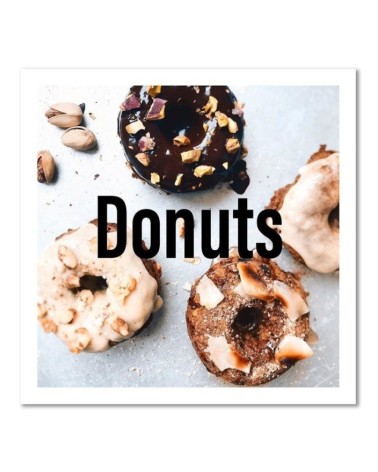 Dekoratives Leinwandbild - Appetitliche Donuts | Feeby