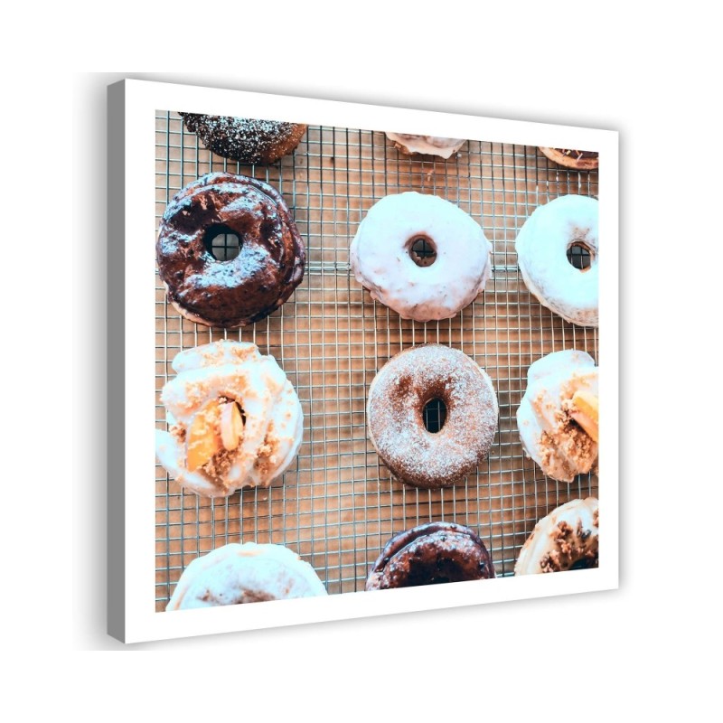 Leinwandbild - Leckere Donuts | Feeby