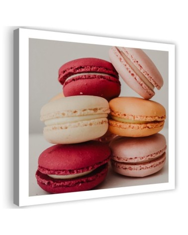 Modern Canvas paintings for the kitchen - Appetising macarons | FEEBY