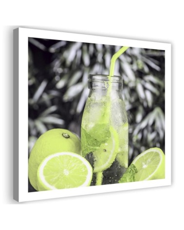 Wall Canvas painting for the kitchen - Beverage and limes | FEEBY