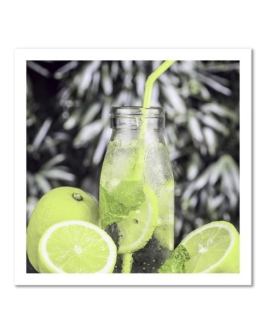 Leinwanddruck - Getränk und Kalk | Feeby