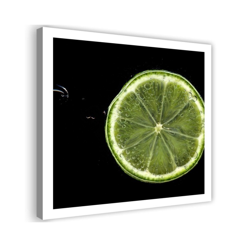Leinwandbild - Limettenscheibe | Feeby
