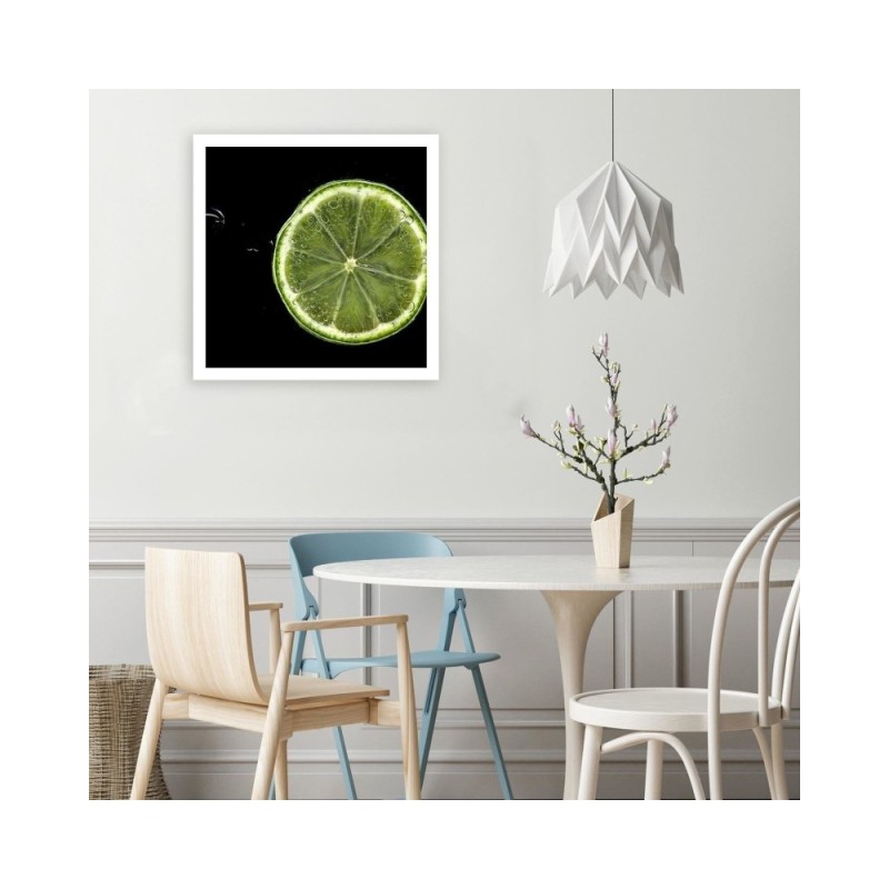 Leinwandbild - Limettenscheibe | Feeby