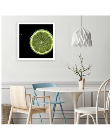 Leinwandbild - Limettenscheibe | Feeby