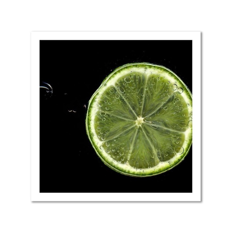 Leinwandbild - Limettenscheibe | Feeby