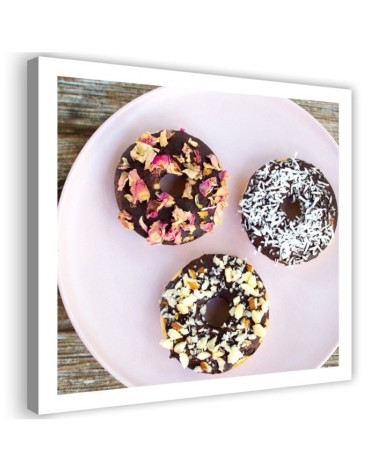 Canvas prints for home kitchen - Three Donuts | FEEBY
