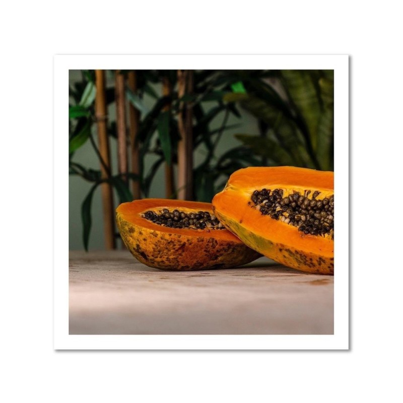 Obraz na ścianę do kuchni - Dwie połówki papai | FEEBY