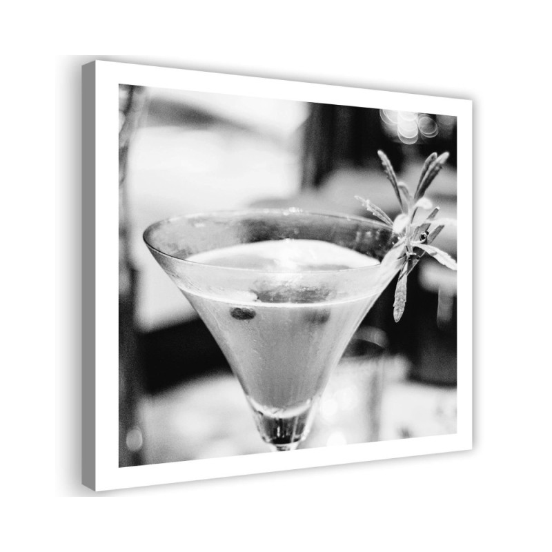 Dekoratives Leinwandbild - Getränk mit Rosmarin | Feeby