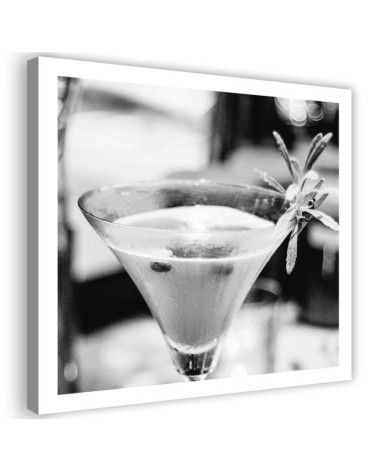 Dekoratives Leinwandbild - Getränk mit Rosmarin | Feeby