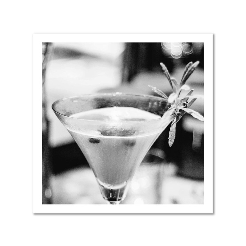 Dekoratives Leinwandbild - Getränk mit Rosmarin | Feeby