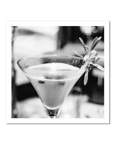 Dekoratives Leinwandbild - Getränk mit Rosmarin | Feeby