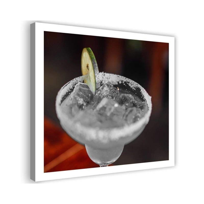 Leinwandbild - Getränk mit Limette | Feeby