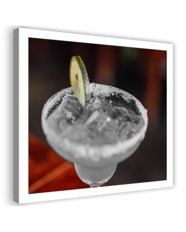 Leinwandbild - Getränk mit Limette | Feeby