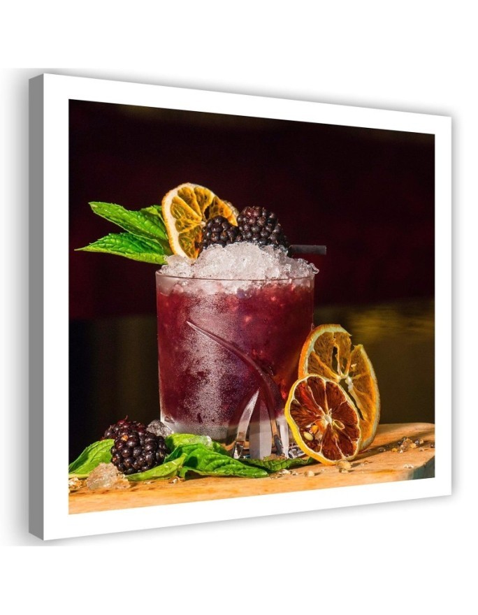 Obraz do kuchni - Czerwony drink i plastry cytryny | FEEBY