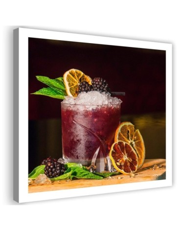 Canvas prints for the kitchen - Drink and lemon slice | FEEBY