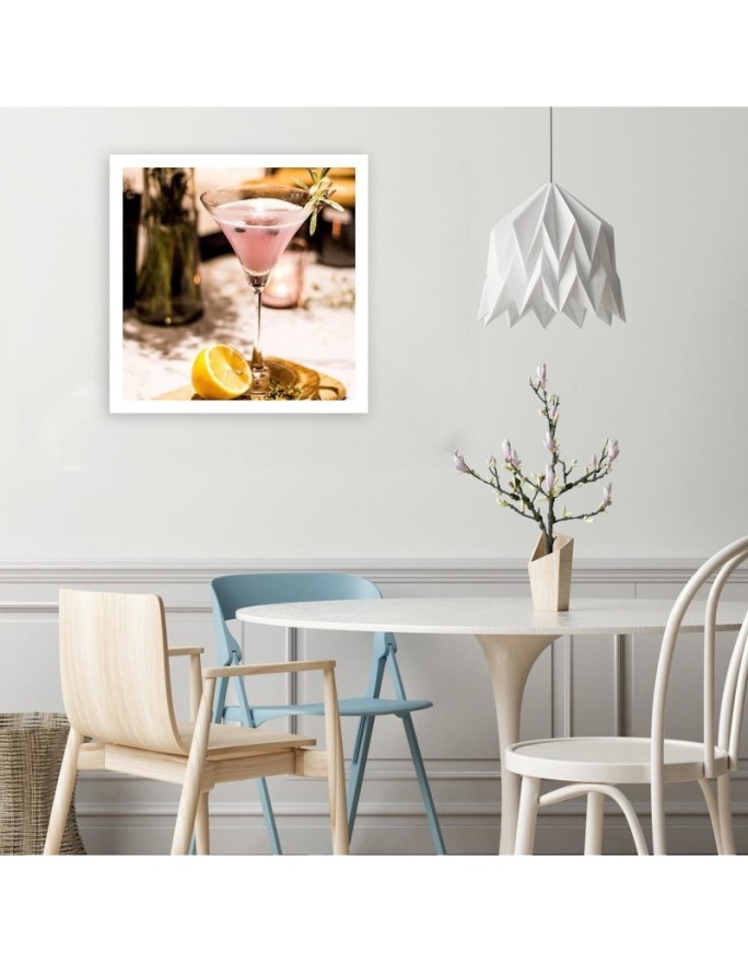 Designerskie obrazy dla domu - Kieliszek z różowym drinkiem | FEEBY
