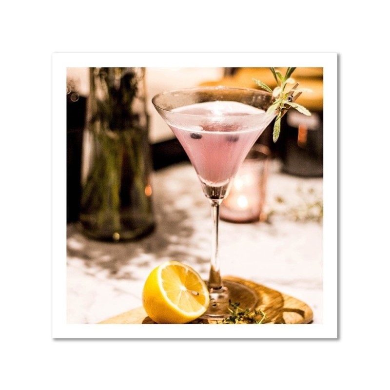 Leinwanddruck - Rosa Trinkglas | Feeby