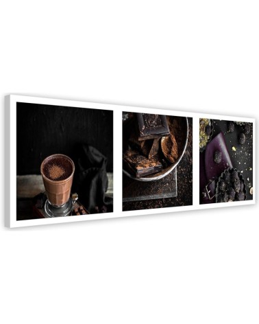 Wandbild für Wohnzimmer - Gesichter aus Schokolade | Feeby