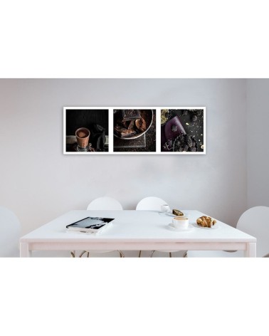 Wandbild für Wohnzimmer - Gesichter aus Schokolade | Feeby