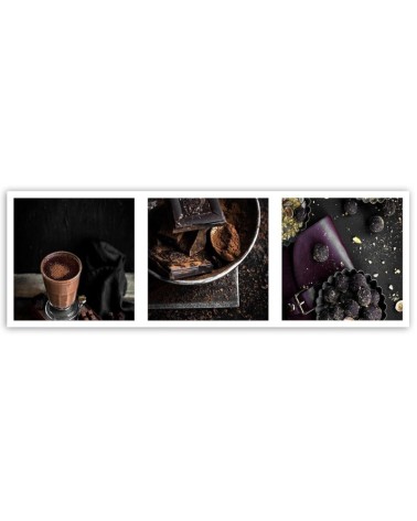 Wandbild für Wohnzimmer - Gesichter aus Schokolade | Feeby