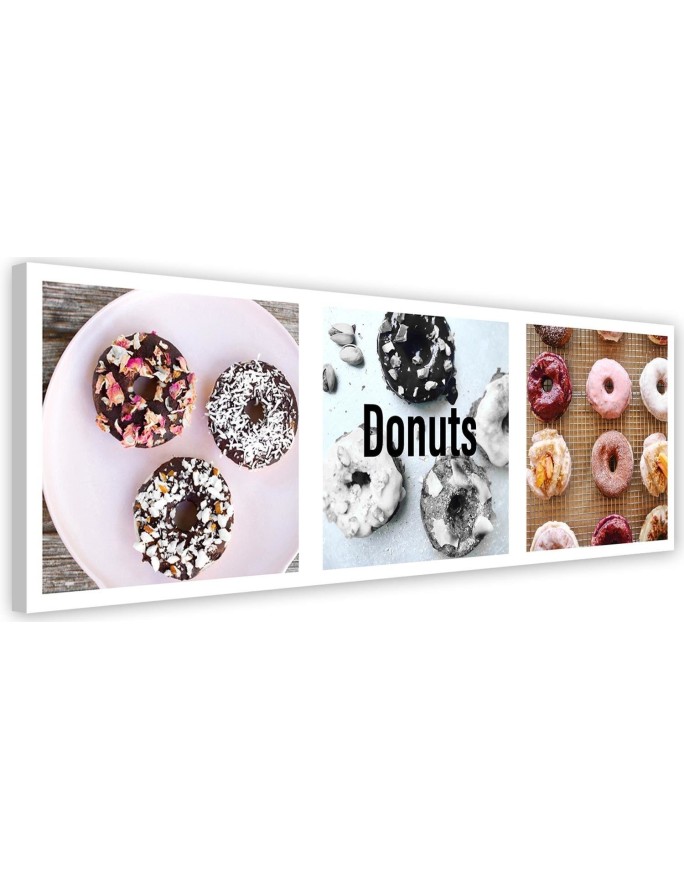 Modernes Wandbild - Bunte Donuts - Set | Feeby
