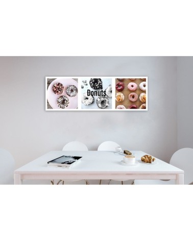 Modernes Wandbild - Bunte Donuts - Set | Feeby