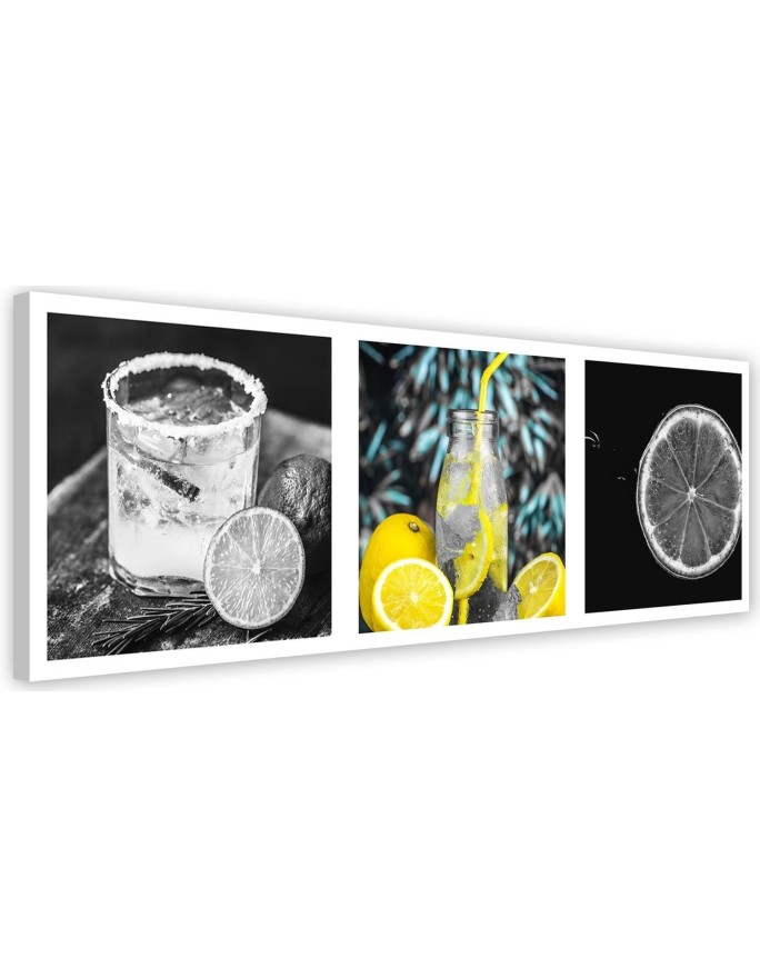 Modernes Wandbild - Zitronenverrücktheit - Satz | Feeby