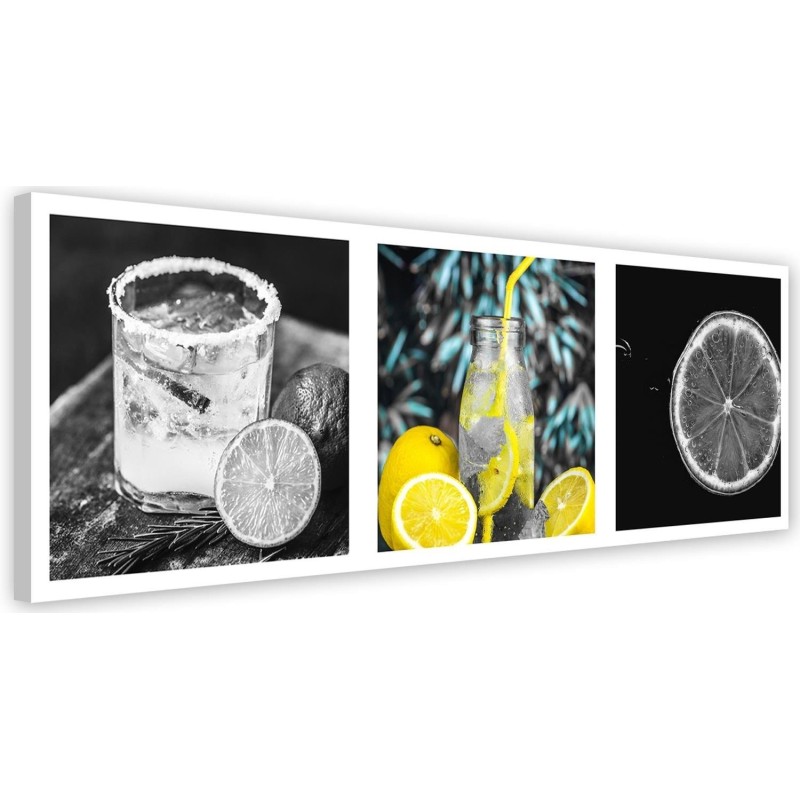 Modernes Wandbild - Zitronenverrücktheit - Satz | Feeby